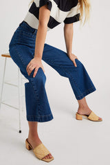 New designer trendy and stylist bel bottom front poket  jeans for girls and women .
