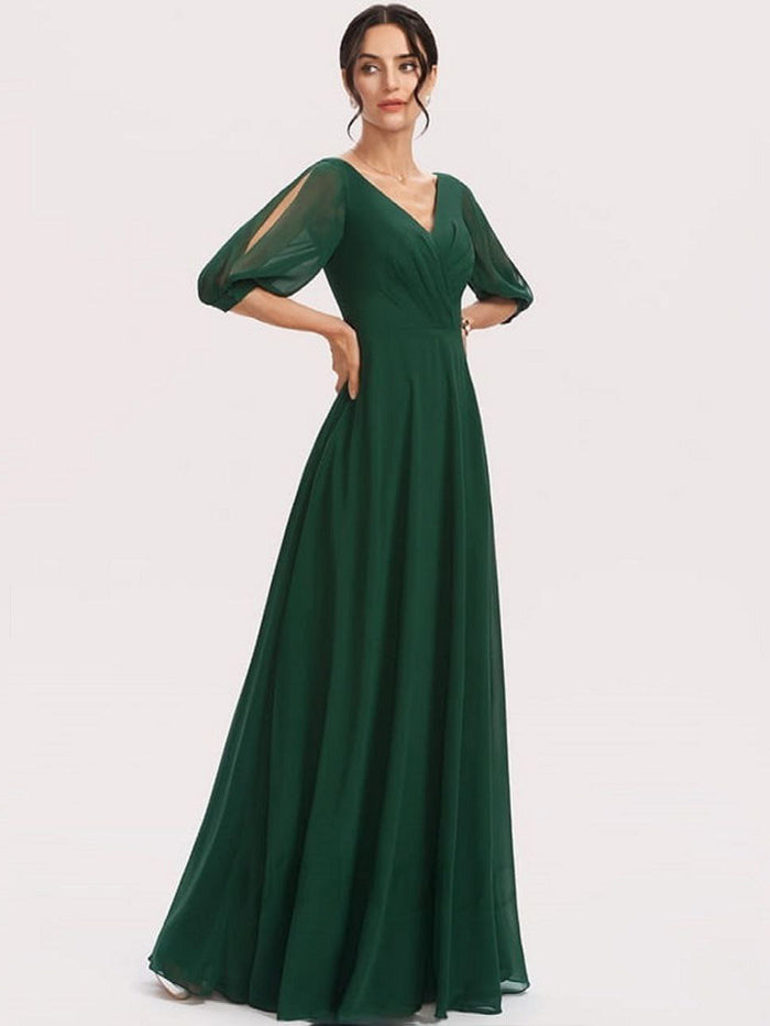heavy georgette gown.