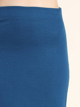 blue  cotton lycra women's regular fit shapewear
