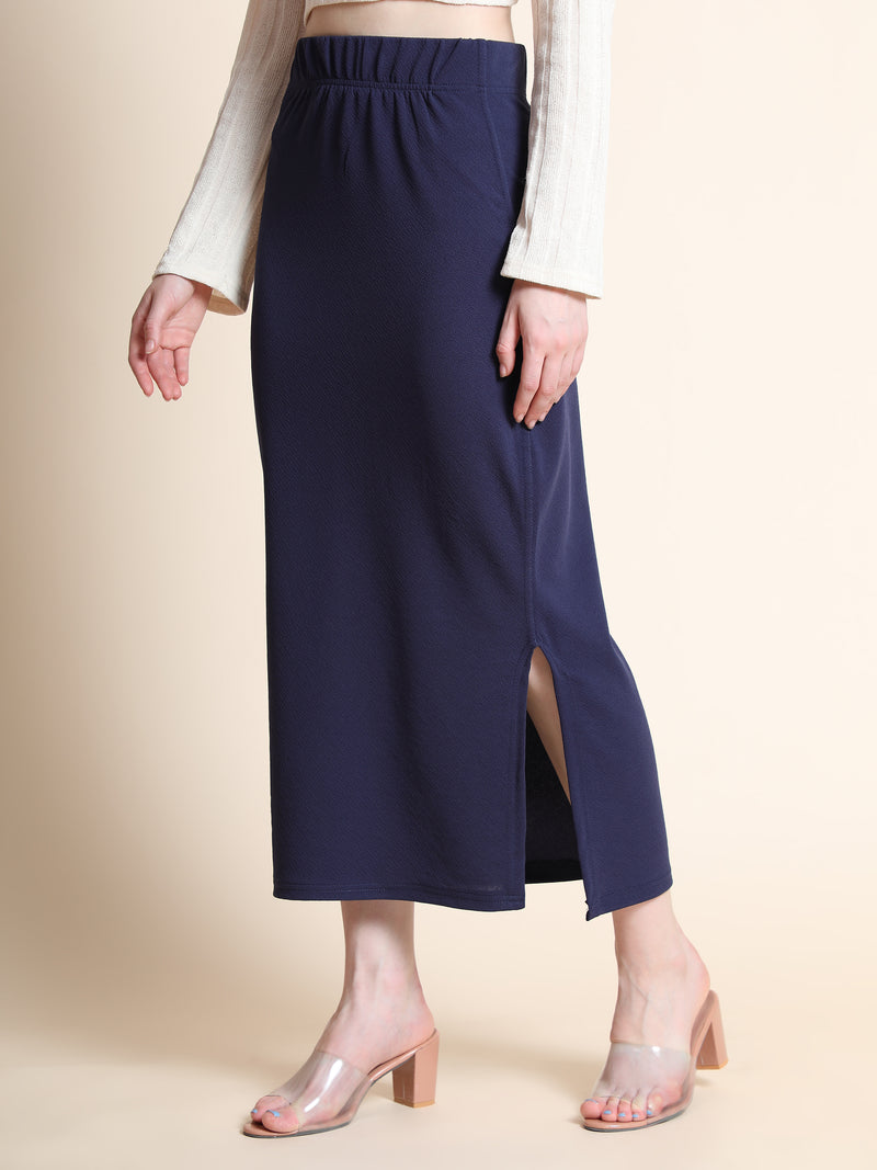 navy blue cotton lycra women's regular fit shapewear