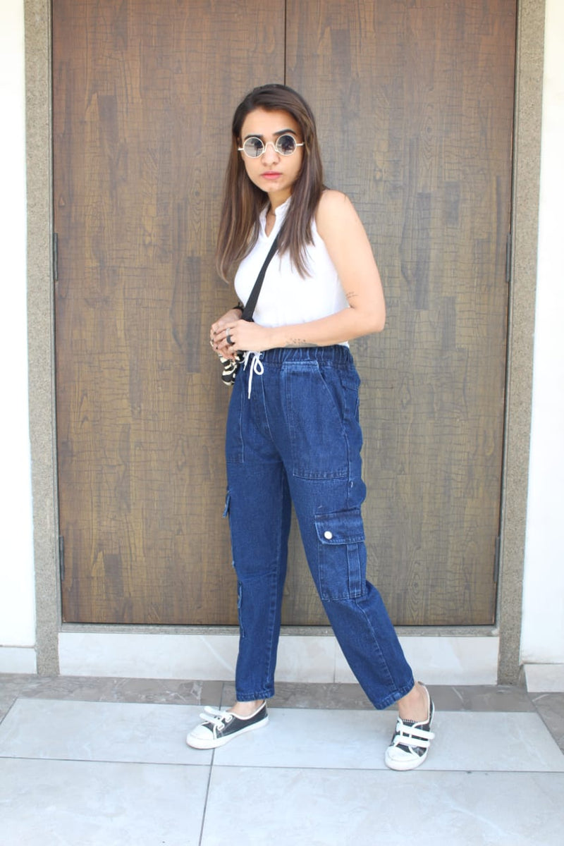 new arrival 5 pocket denim joggers jeans   for girls and women .