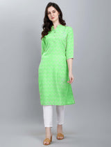 green designer casual wear dress