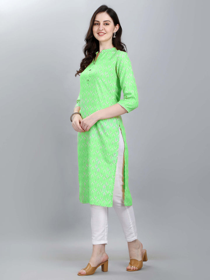 green designer summer dress