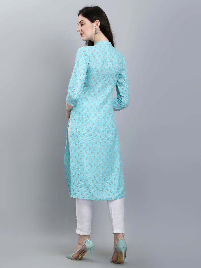 rayon full sleeve kurti