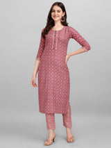 onion designer rayon kurti with pant