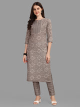 grey rayon designer casual wear dress