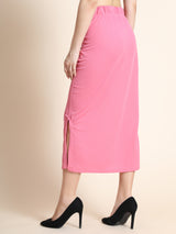 pink cotton lycra women's regular fit shapewear