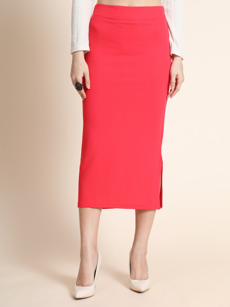 light red cotton lycra women's regular fit shapewear