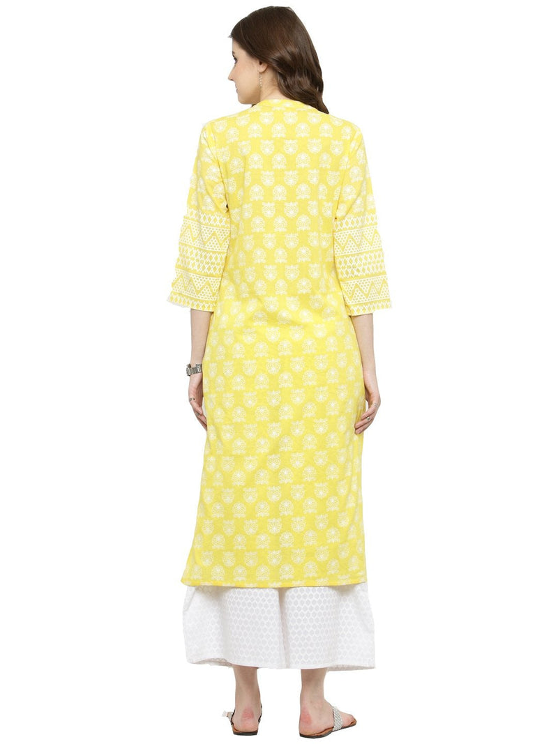 Yellow kurta  for women