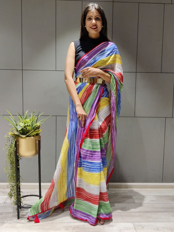 Kantha stitch sarees