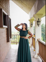 Green Casual Gown