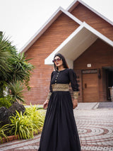 Black Full sleeve Gown