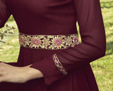 Maroon Party gown