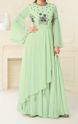 Green Designer evening dresses