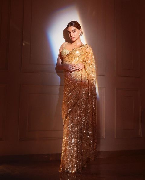 Linen saree